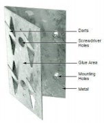 Primacoustic Corner Impaler, Corner mount impaler, 45º, push-down, Part#F101 1001 00, Box Quantity:8