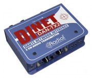 Radial DiNET DAN-TX Dante-Enabled Stereo DI Box