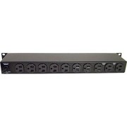 Furman 15A Rack Power Distribution (No Surge Protection), 15A Breaker, 10 Rear Outlets, 1RU, 6Ft Cord #D10-PFP