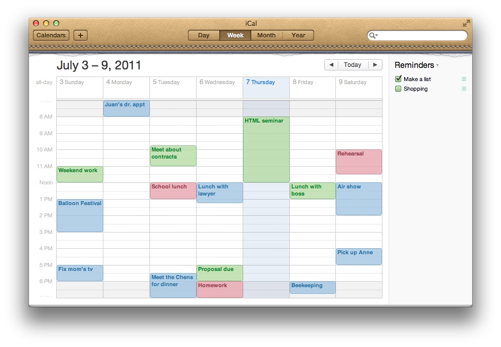 Mac 101: iCal