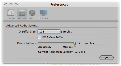 MainStage 2.2.1: Optimizing latency in MainStage 2.2.1