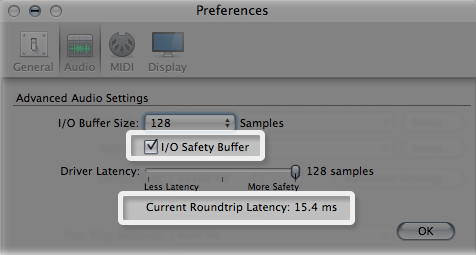 MainStage 2.2.1: Optimizing latency in MainStage 2.2.1